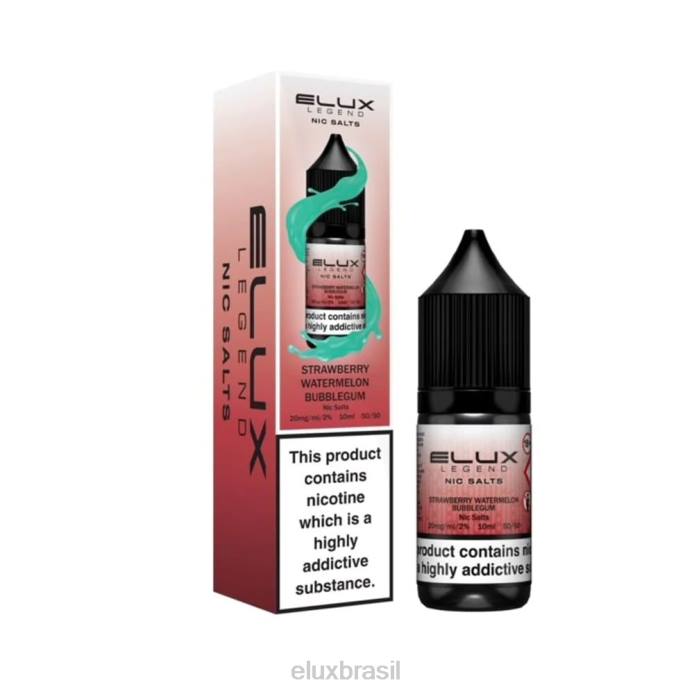 Elux Legend chiclete de melancia e morango sal fino 10ml D62817 | Elux Reviews Vape