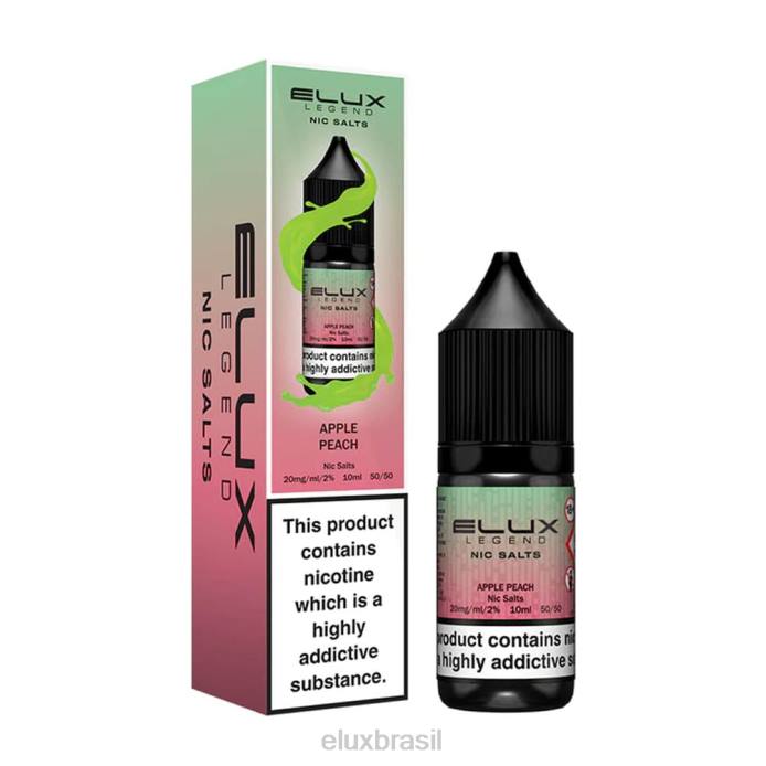 Elux Legend maçã pêssego sal fino 10ml D62840 | Elux Amazon Brasil