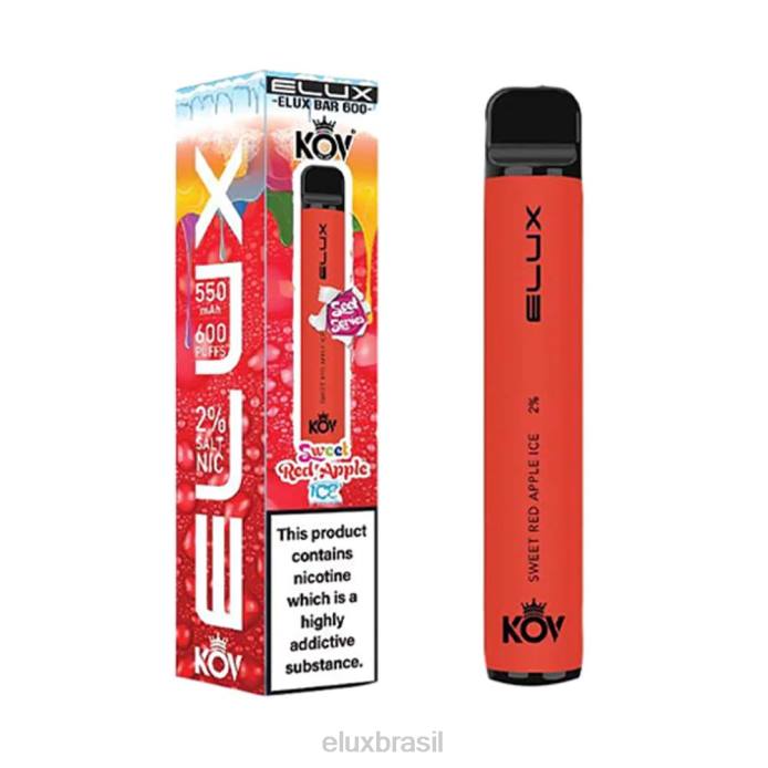 Elux Bar doce gelo de maçã vermelha vape descartável da série doce D62811 | Elux Brasilia