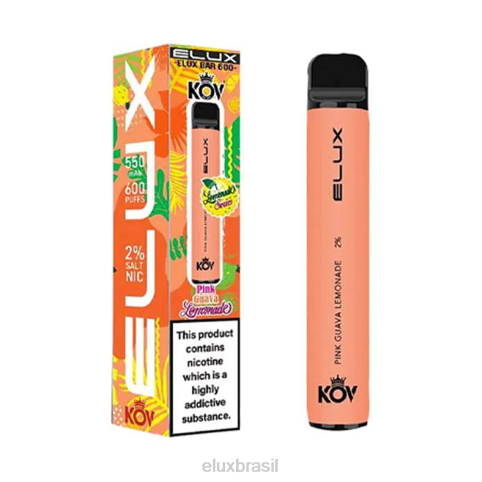 Elux Bar limonada de goiaba rosa vape descartável da série limonada D628106 | Elux Reviews Vape